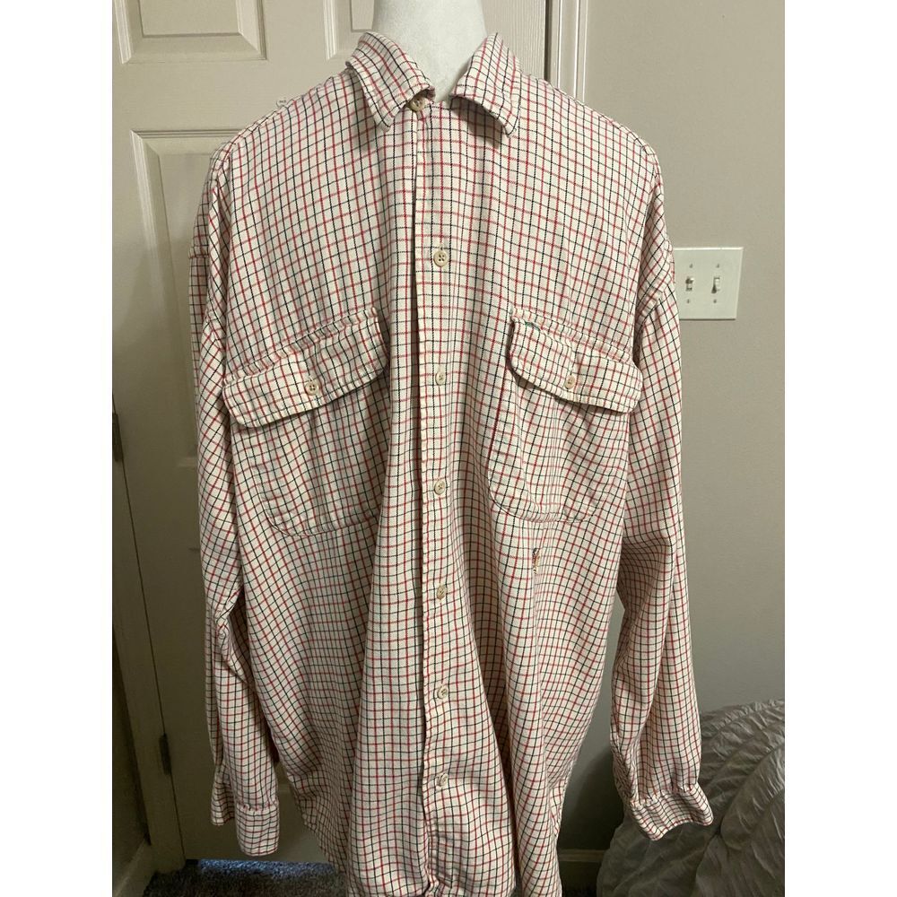 Tommy Hilfiger Men's Checkered Button-Down Shirt Casual Classic Fit XL